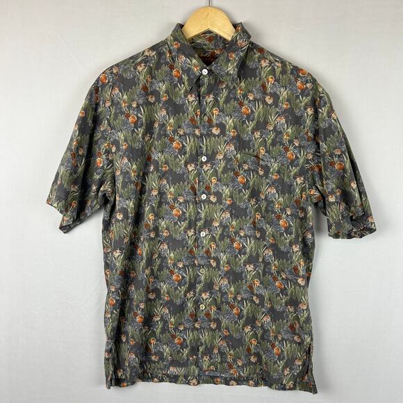 Tori Richard Honolulu Hawaiian Shirt Tropical Fish Made in USA Men's Size M - Picture 1 of 9